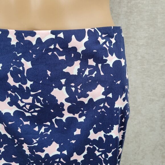 Talbots Floral Navy and Pink Women's Skirt NEW - Picture 2 of 9